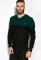 Пуловер 520F011 (темно-зелений)