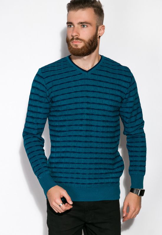 Пуловер 520F021 (темно-синий)