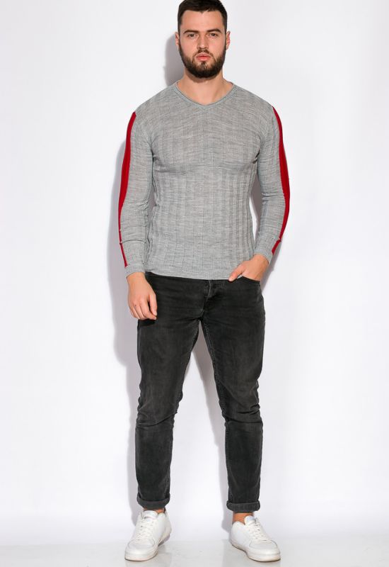 Пуловер 521F002 (світло-сірий)