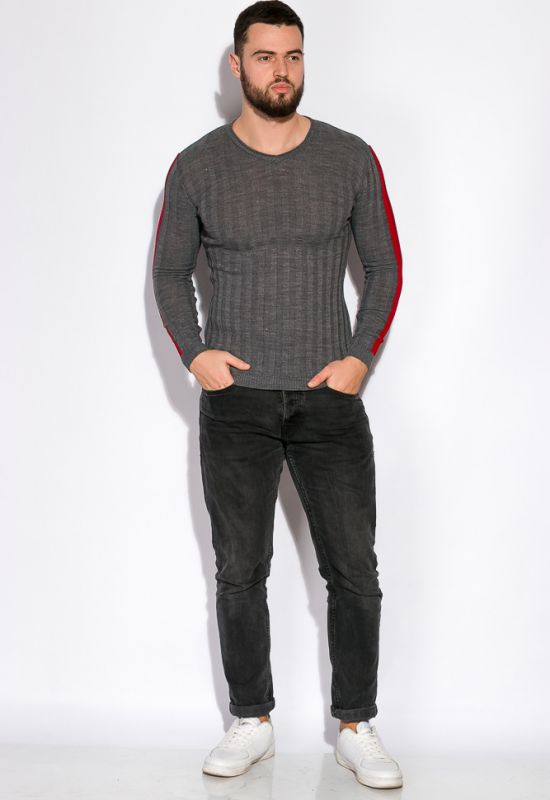 Пуловер 521F002 (темно-сірий)
