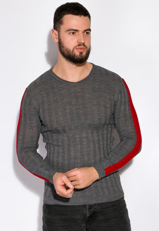 Пуловер 521F002 (темно-сірий)