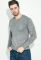 Пуловер мужской однотонный 136V002 (светло-серый)