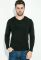 Пуловер мужской однотонный 136V002 (черный)