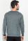 Пуловер чоловічий однотонний зі смугою по обідку вирізу 50PD398 (сірий/меланжевий)