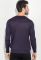 Пуловер мужской однотонный с полосой по ободку выреза 50PD398 (сиреневый/меланжевый) Пуловер мужской однотонный с полосой по ободку выреза 50PD398 (сиреневый/меланжевый)