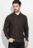 Пуловер чоловічий з фактурним візерунком «Соті» 50PD545 (коричневий)