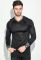 Пуловер чоловічий з нашивкою 50PD470 (графітовий)