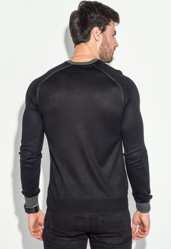 Пуловер чоловічий з нашивкою 50PD470 (графітовий)