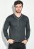 Пуловер чоловічий з гудзиками по обідку вирізу 50PD346 (графітовий/сірий)
