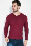 Пуловер чоловічий трикотажний 138V003 (марсала)