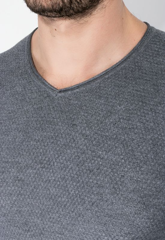Пуловер чоловічий трикотажний 138V003 (сірий)