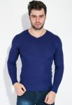 Пуловер чоловічий трикотажний 138V003 (синій)
