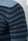 Пуловер чоловічий в смужку 50PD341 (синій/вугільний)