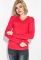 Пуловер жіночий однотонний базовий 127V001 (кораловий)