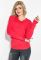 Пуловер жіночий однотонний базовий 127V001 (кораловий)