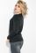 Пуловер женский однотонный базовый 127V001 (черный)