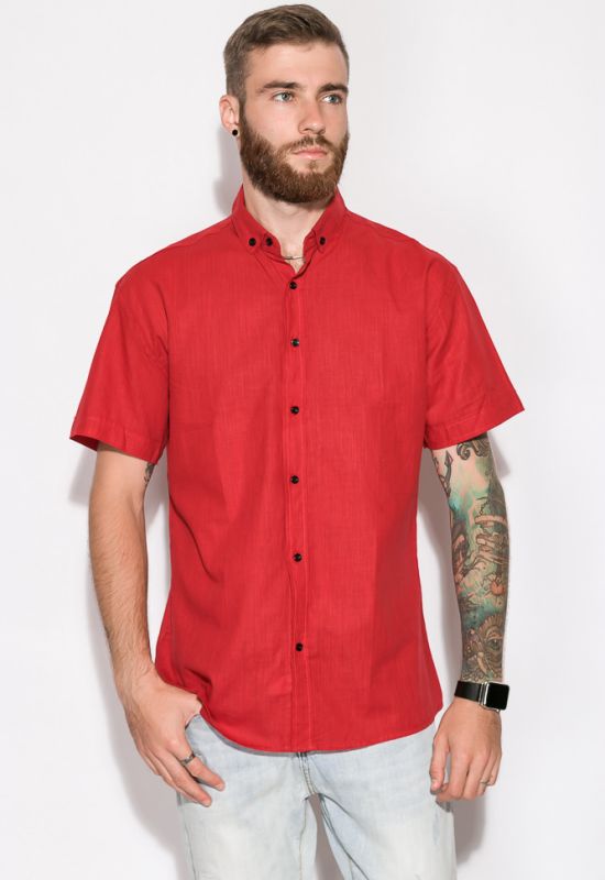 Рубашка 120P284 (бордовый)