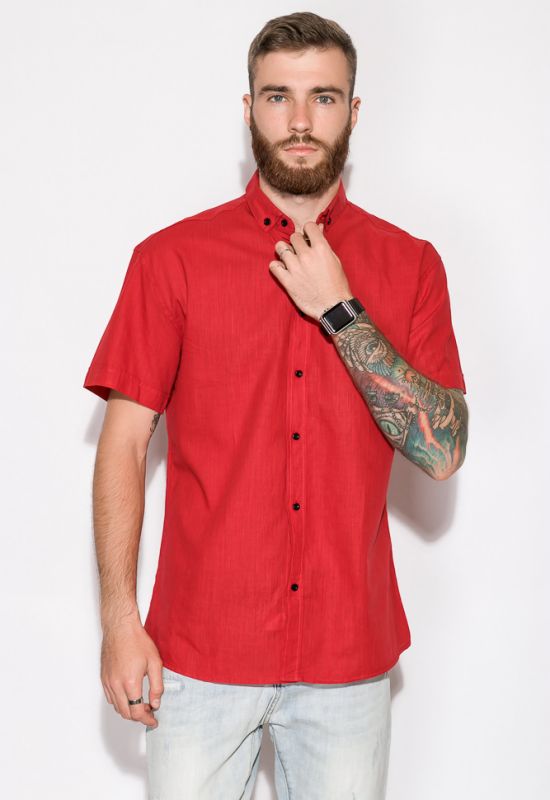 Рубашка 120P284 (бордовый)