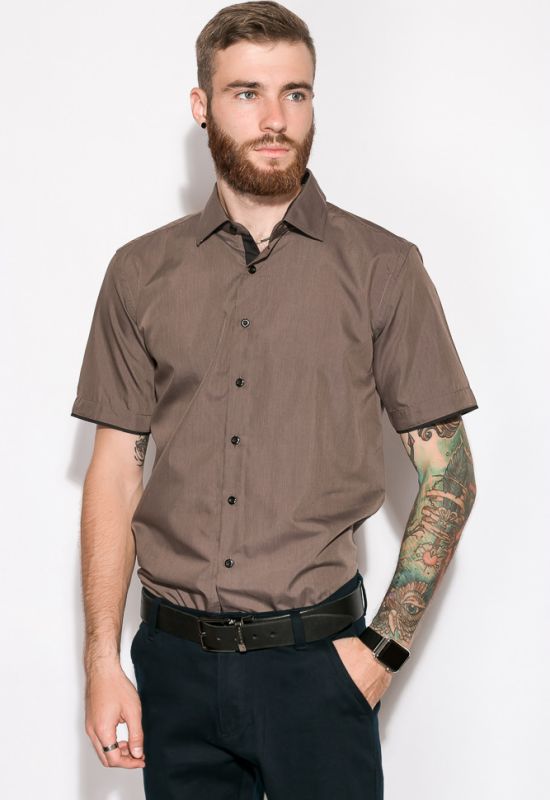 Рубашка 120P285-1 (коричневый)
