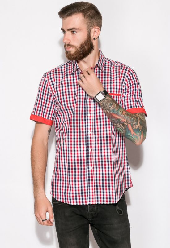 Рубашка 120P290 (красный/белый)