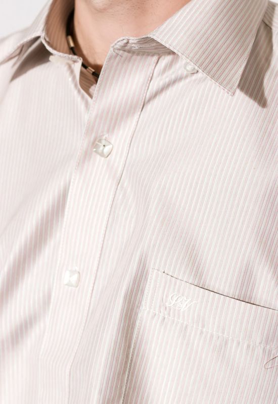 Рубашка 120P363 (бежевый/розовый)