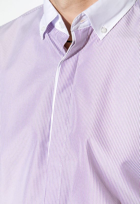 Рубашка 120PAR024 (белый/сиреневый)