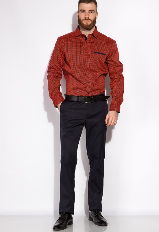 Рубашка 120PAR379-2 (красный/черный)