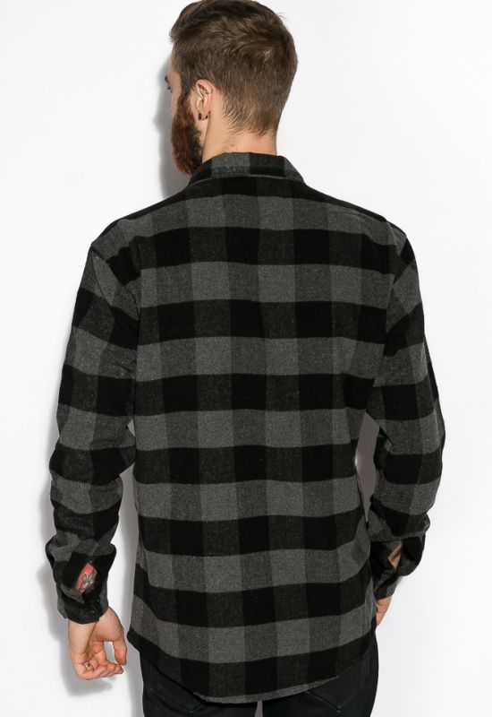 Рубашка 120PPOB003-1 (черный/серый)