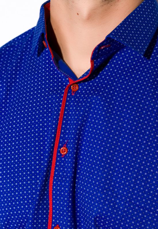 Рубашка 129P019 (синий/красный)