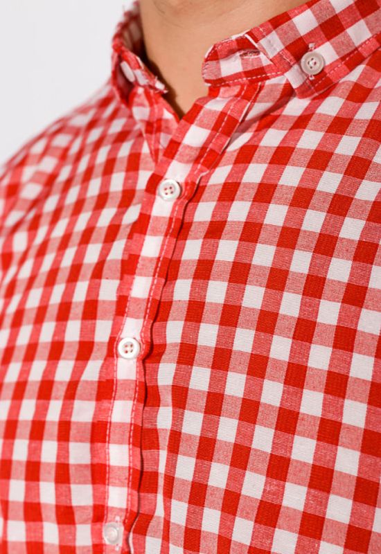 Рубашка 511F019 (красный/белый)