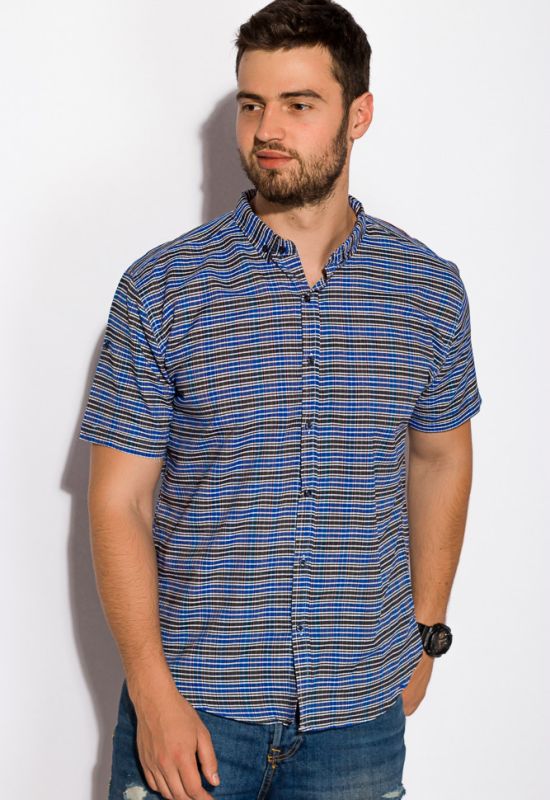 Рубашка 511F027 (графитовый/синий)