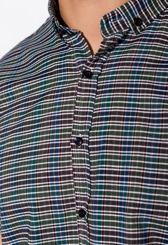 Рубашка 511F027 (графитовый/зеленый)