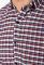 Рубашка 511F041 (бордовый/голубой)