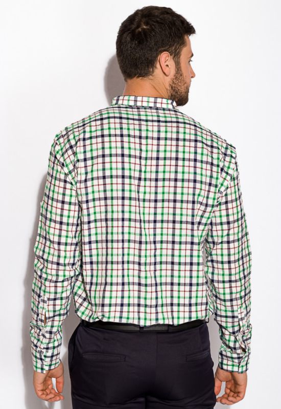 Рубашка 511F048 (графитовый/зеленый)