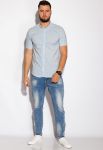 Рубашка 511F051 (голубой)