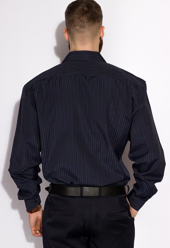 Рубашка базовая 120PAR103-5 (темно-синий/фиолетовый)