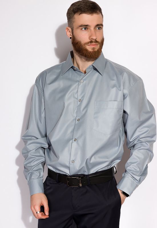 Рубашка мужская 120PAR102 (светло-серый)