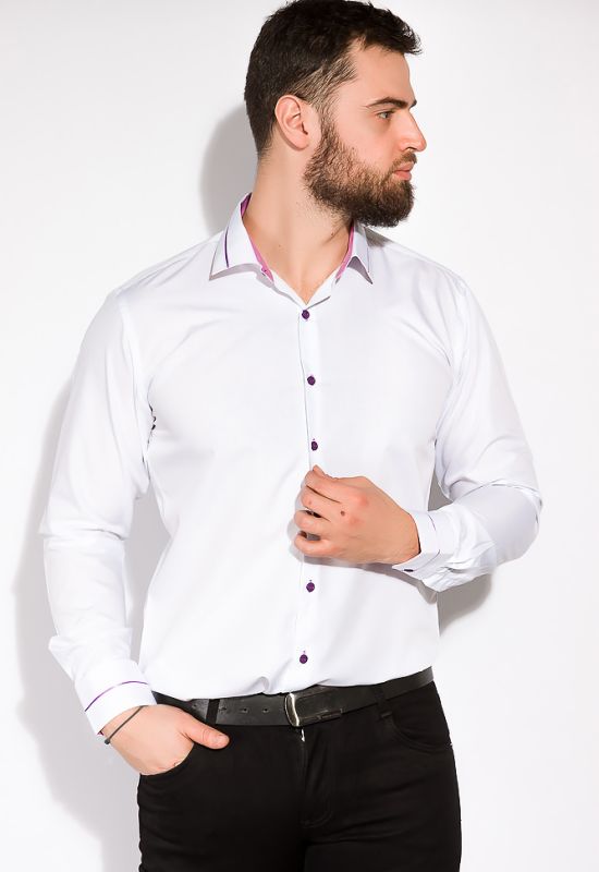Рубашка мужская 120PAR293 (фиолетовый)