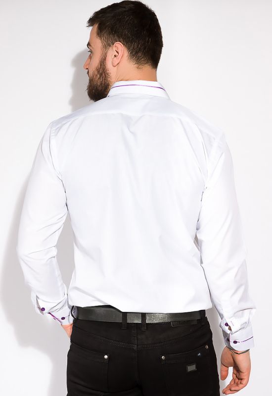 Рубашка мужская 120PAR293 (фиолетовый)