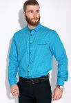 Рубашка мужская 129P053 (голубой)