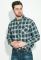 Сорочка чоловіча button-down в клітку 276V003 (зелений/синій)