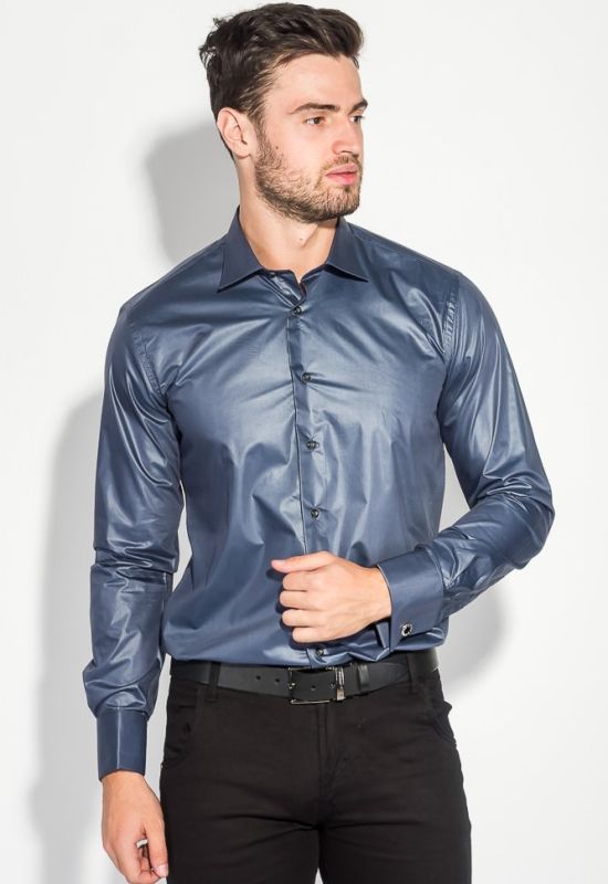 Рубашка мужская c запонками 50PD0020 (графитовый)
