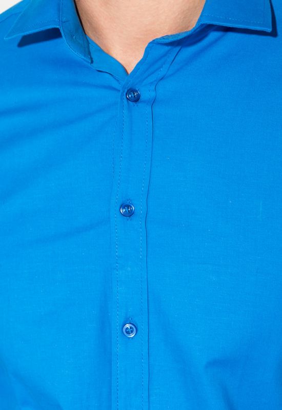 Рубашка мужская классическая 482F001 (васильковый)