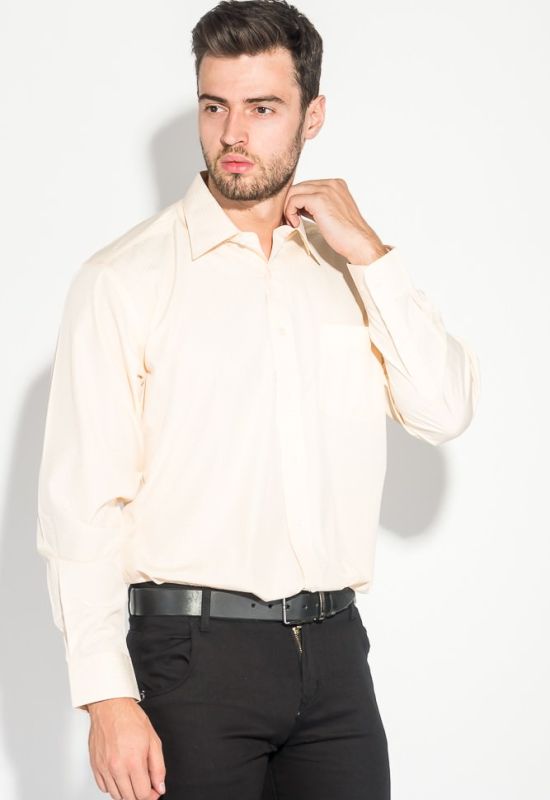 Рубашка мужская классическая 50PD0870-4 (светло-желтый)
