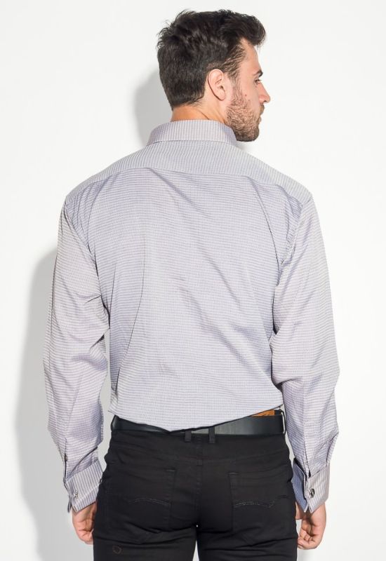 Рубашка мужская мелкий принт 50PD37162-16 (мокка)