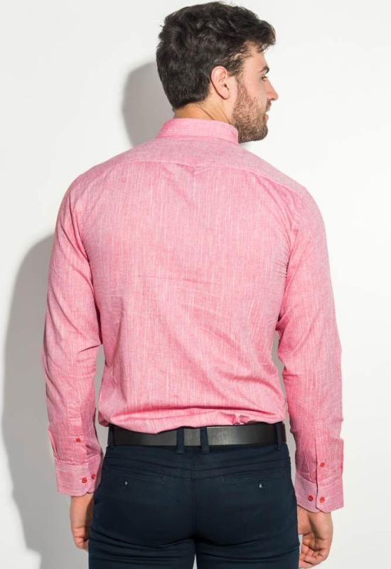 Рубашка мужская однотонная 50PD5011 (коралловый)