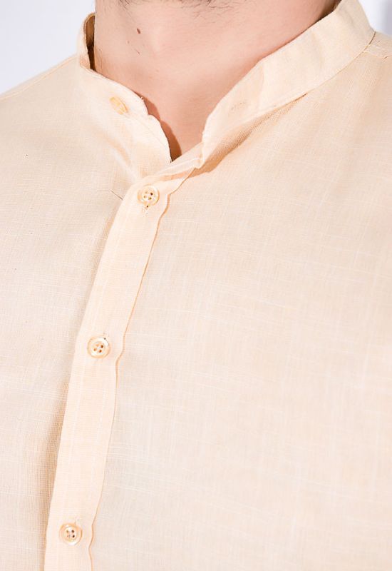 Рубашка мужская однотонная 511F009 (бежевый)