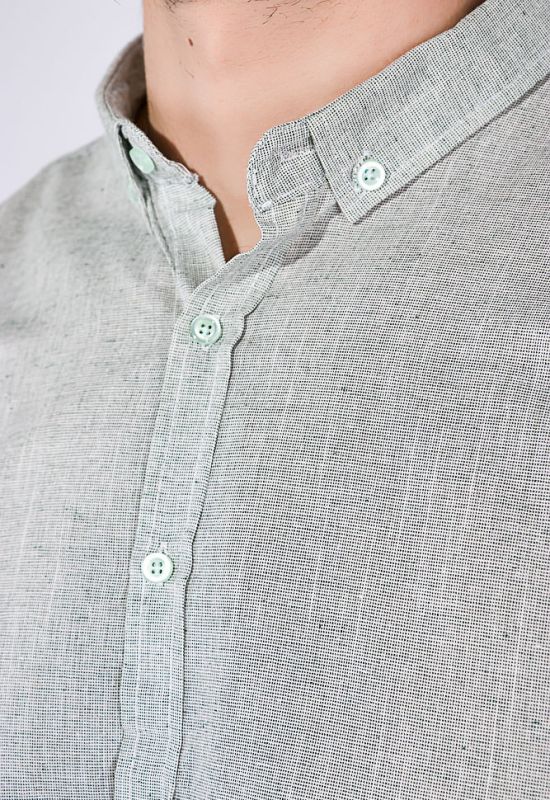 Рубашка мужская однотонная 511F010-1 (оливковый)