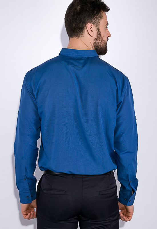 Рубашка мужская однотонная 511F010 (сизый)