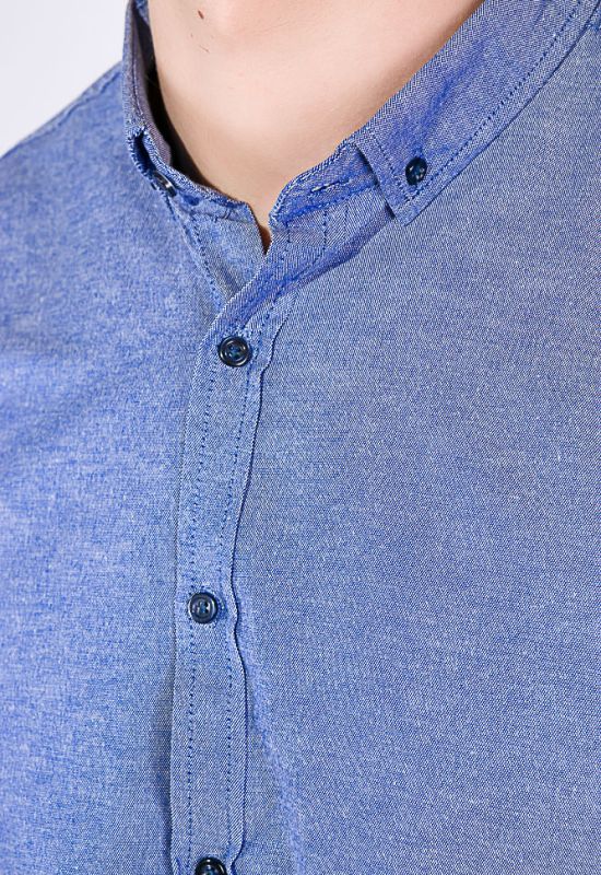 Рубашка мужская однотонная 511F011-1 (голубой)